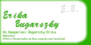 erika bugarszky business card